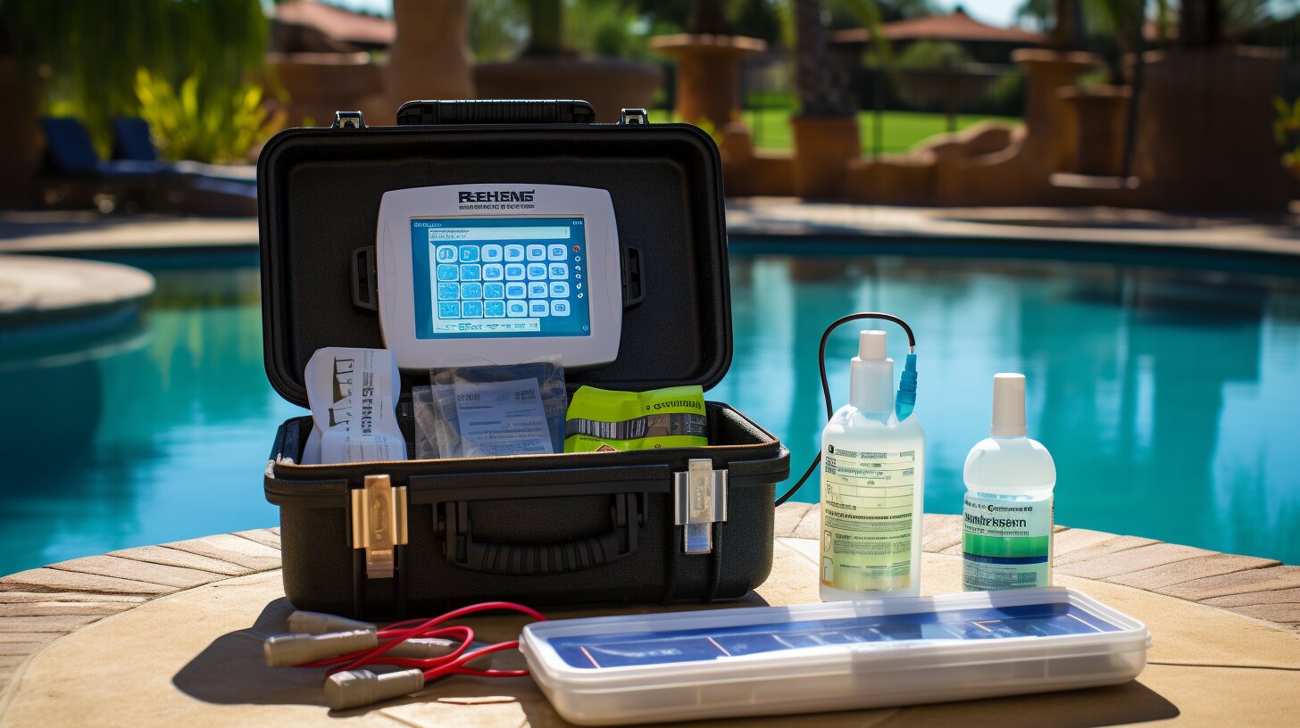 digital pool chemical test kit