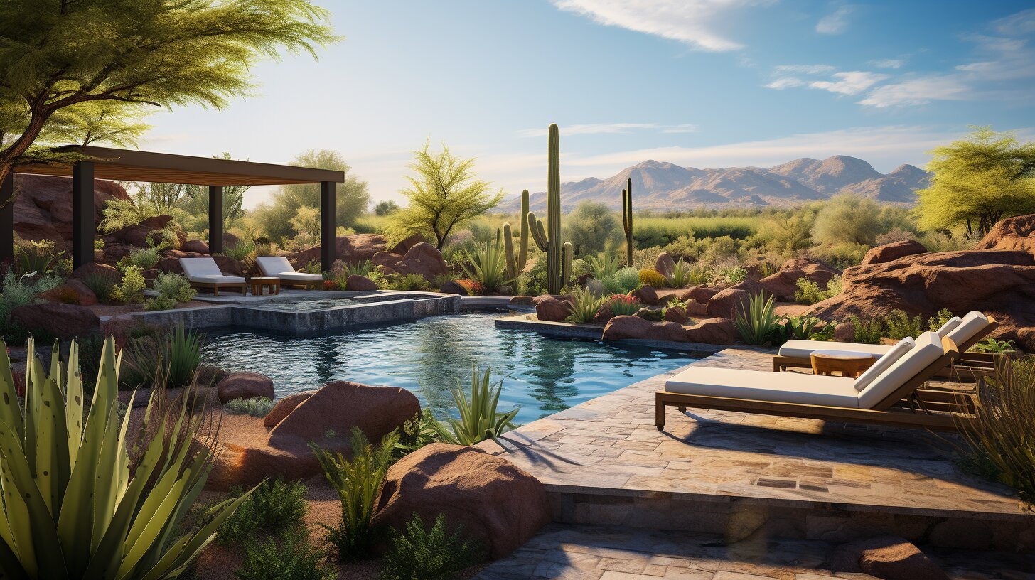 Energy efficient pool in Arizona